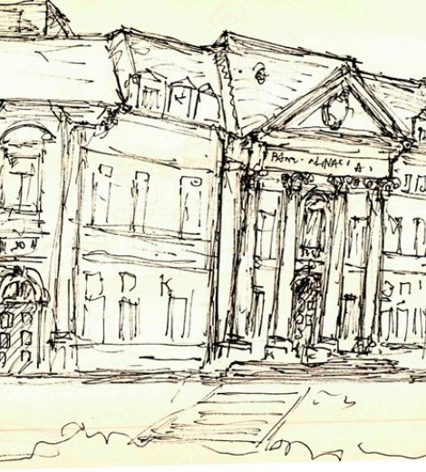 Edificio, croquis